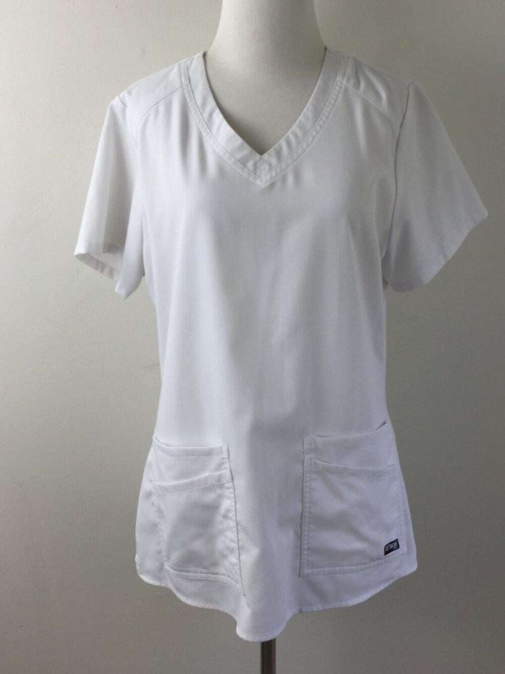 Grey's Anatomy White Scrub Top m